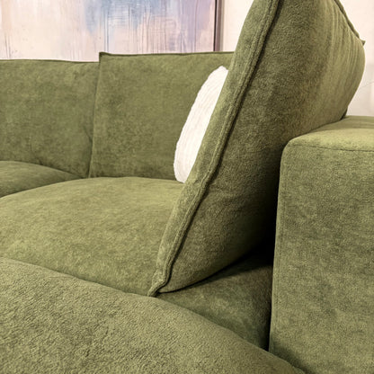 Sonoma Cloud 4-Piece Modular Sectional - Olive Green