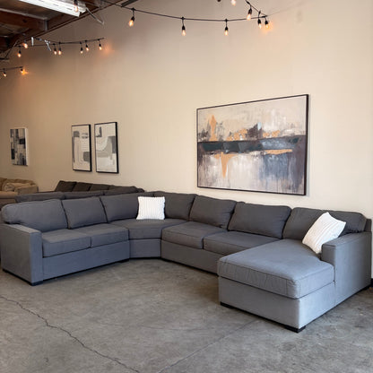 Dark Gray Living Spaces Sectional