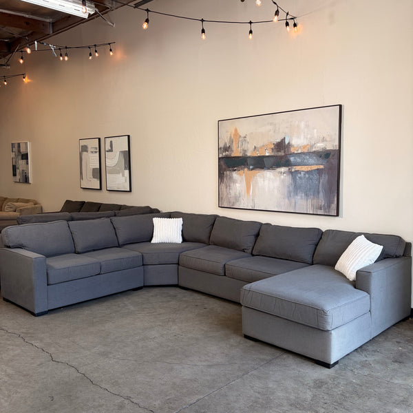Dark Gray Living Spaces Sectional
