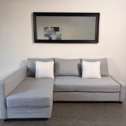 Ikea Friheten Light Gray Sectional with Sleeper and Storage