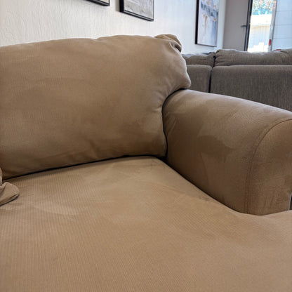 Mocha Beige 3 Piece Oversized U-Shaped Sectional