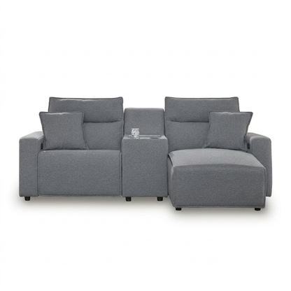 Maverick 3-Piece Power Reclining Sectional with Chaise and Console