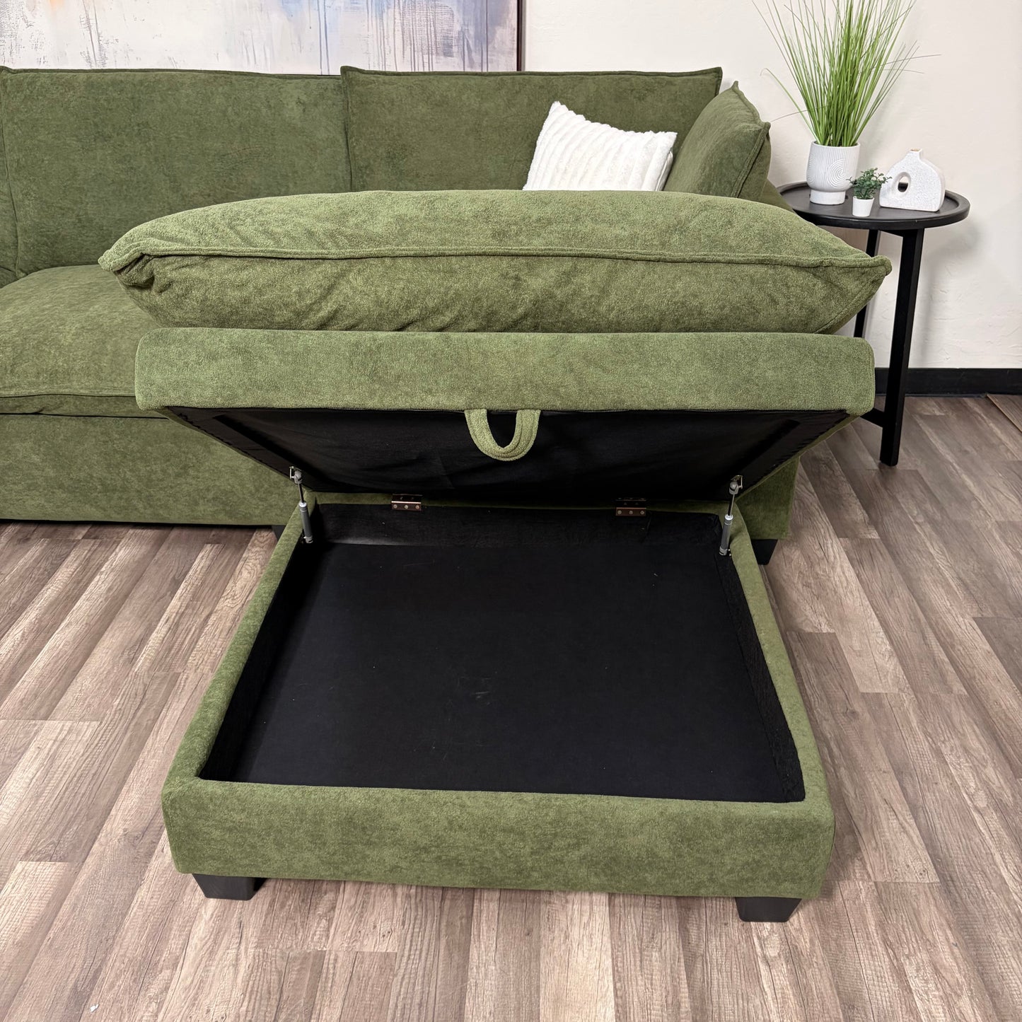 Sonoma Cloud 4-Piece Modular Sectional - Olive Green