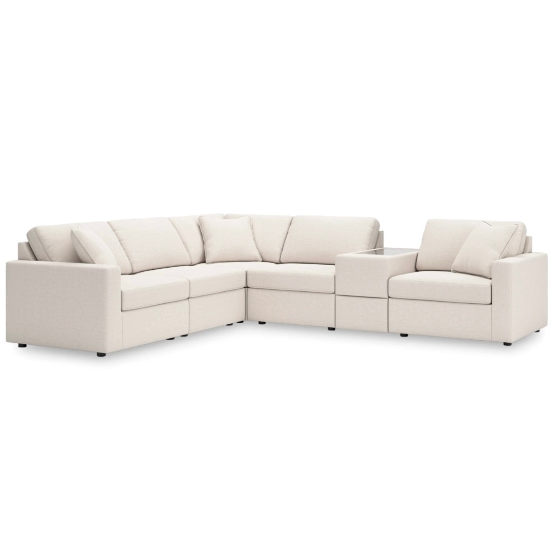Carneros 6-Piece Modular Sectional with Storage Console