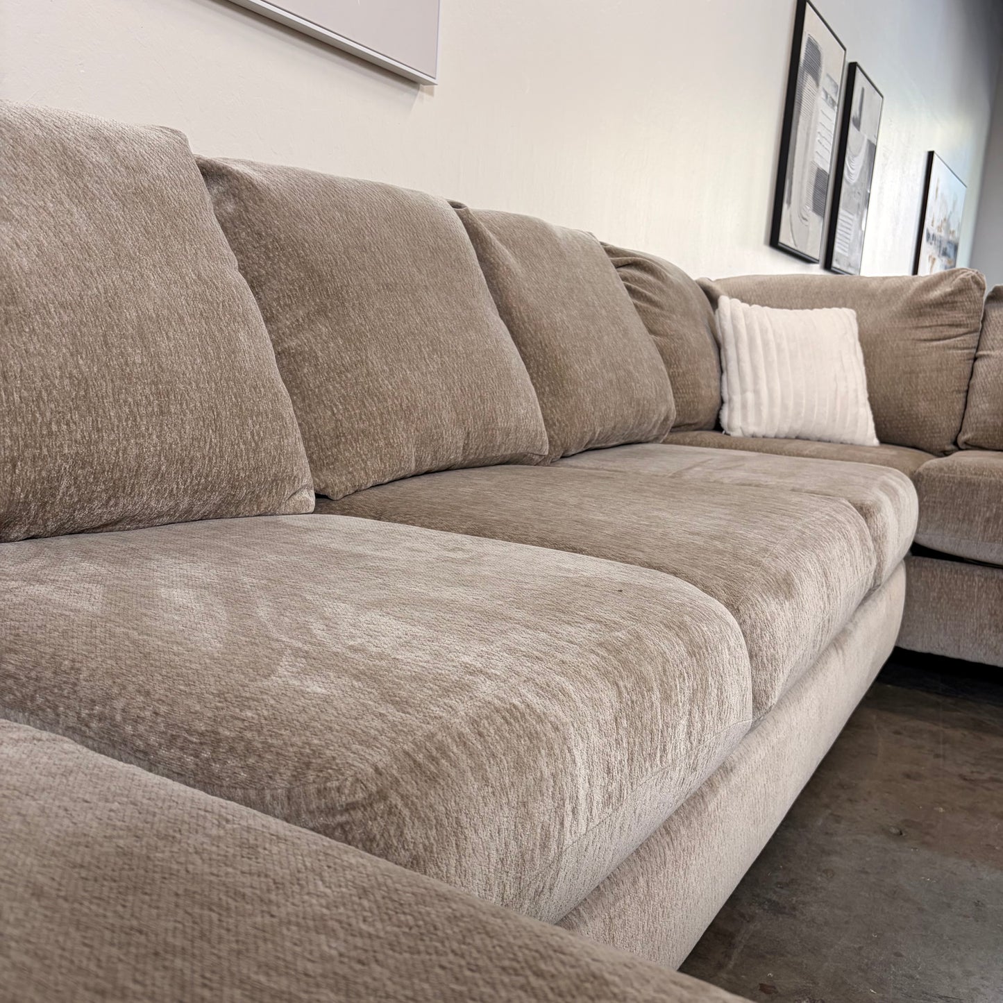 Oversized Plush Living Spaces Sectional