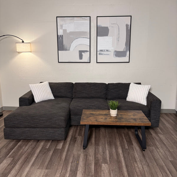 Dark Gray West Elm Sectional