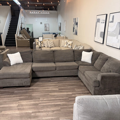 Ashley Homestores Gray U Shaped Sectional
