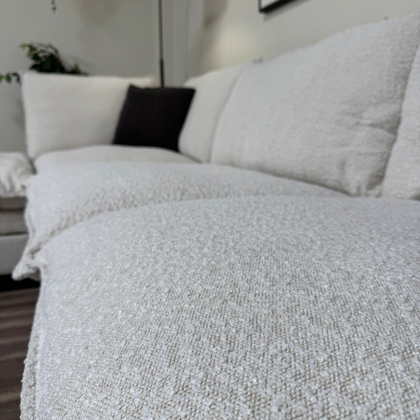 New In Box Cloud Boucle Modular Sectional - 4 Piece