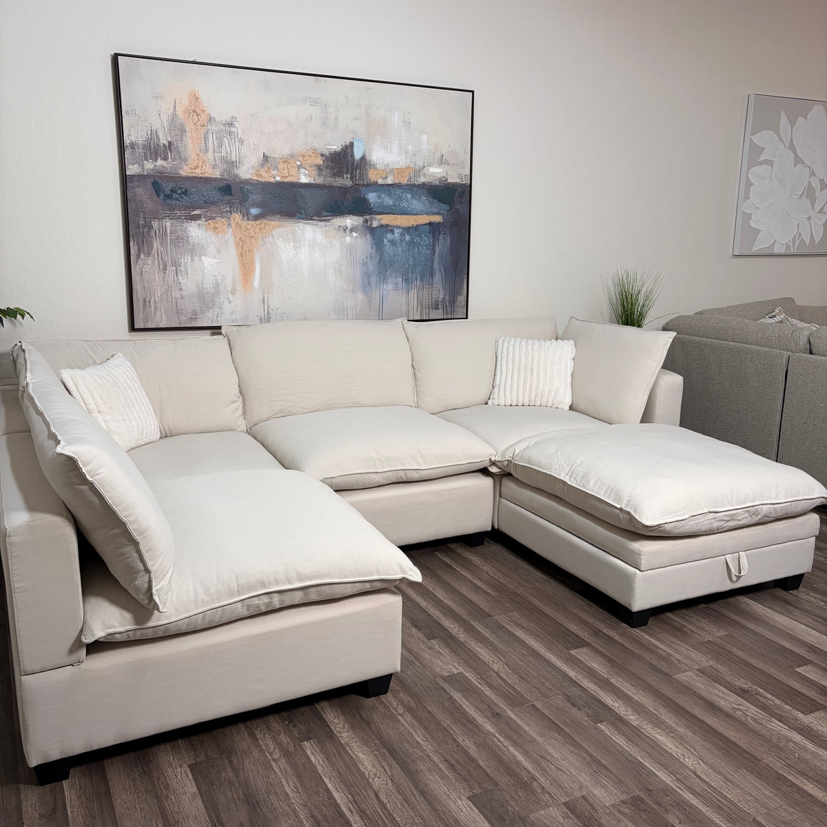Sonoma Cloud 5-Piece Modular Sectional - Linen Sand