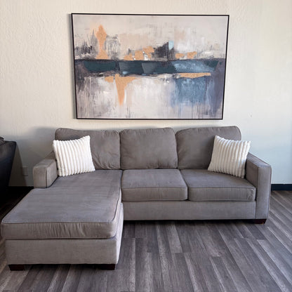 Living Spaces Gray Sectional