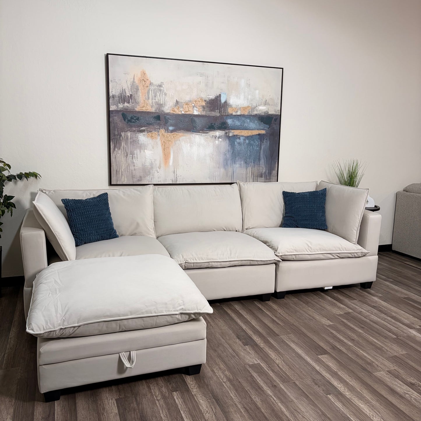 Sonoma Cloud 4-Piece Modular Sectional - Cream