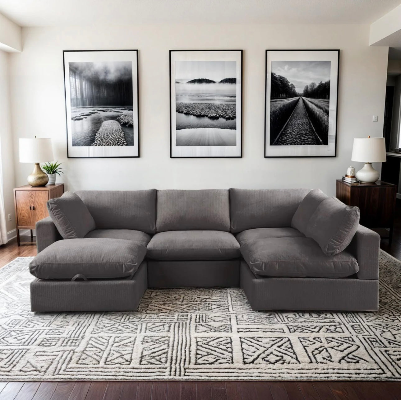 New In Box 5 Piece Comfy Cloud - Dark Gray