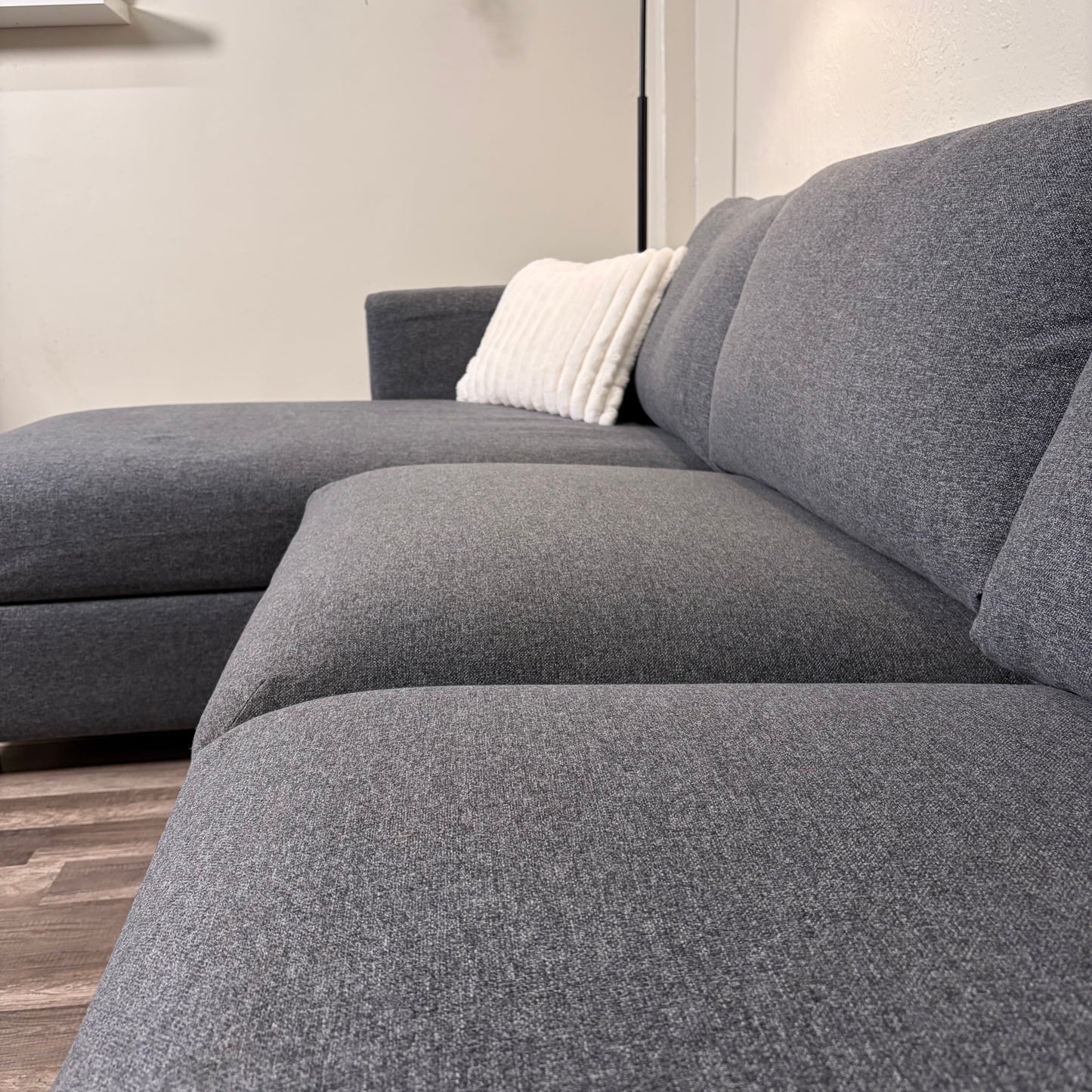 Ikea Finnala Gray Sectional with Storage