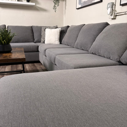 Oversized U Shape Gray Sectional