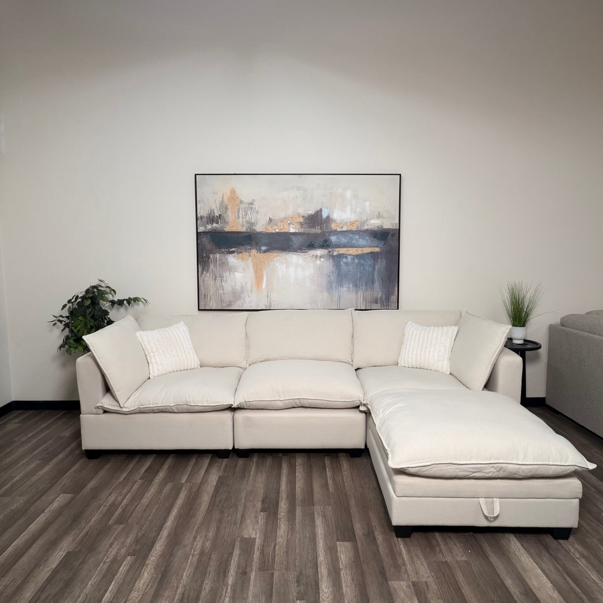 Sonoma Cloud 4-Piece Modular Sectional - Linen Sand