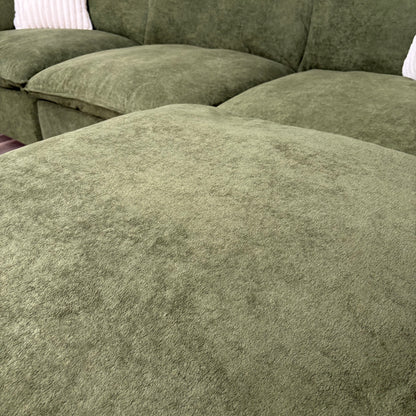 Sonoma Cloud 4-Piece Modular Sectional - Olive Green