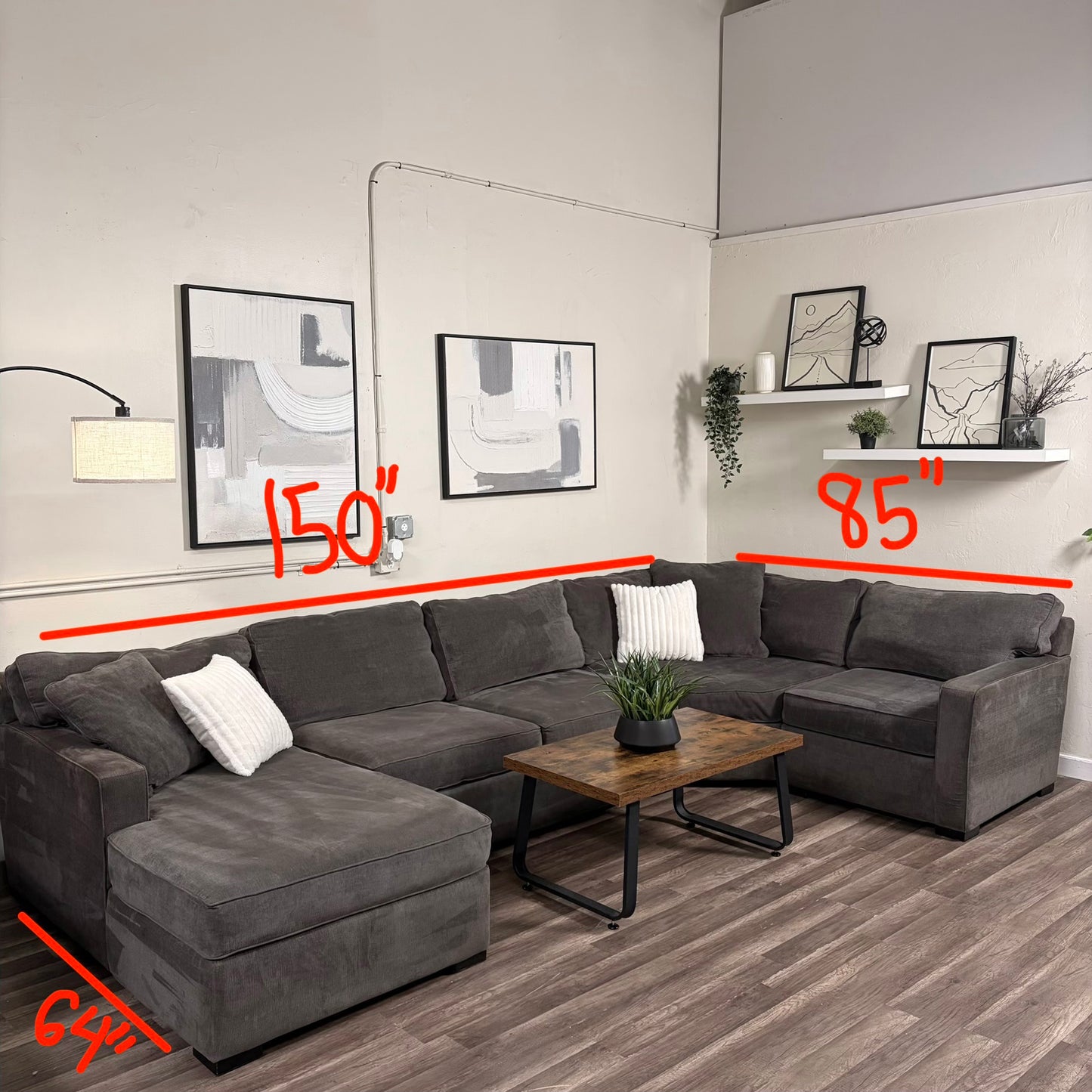 Macys Radley Gray Sectional