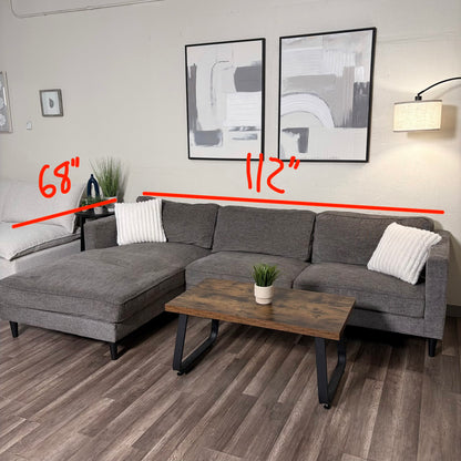 Gray L Shaped Sectional