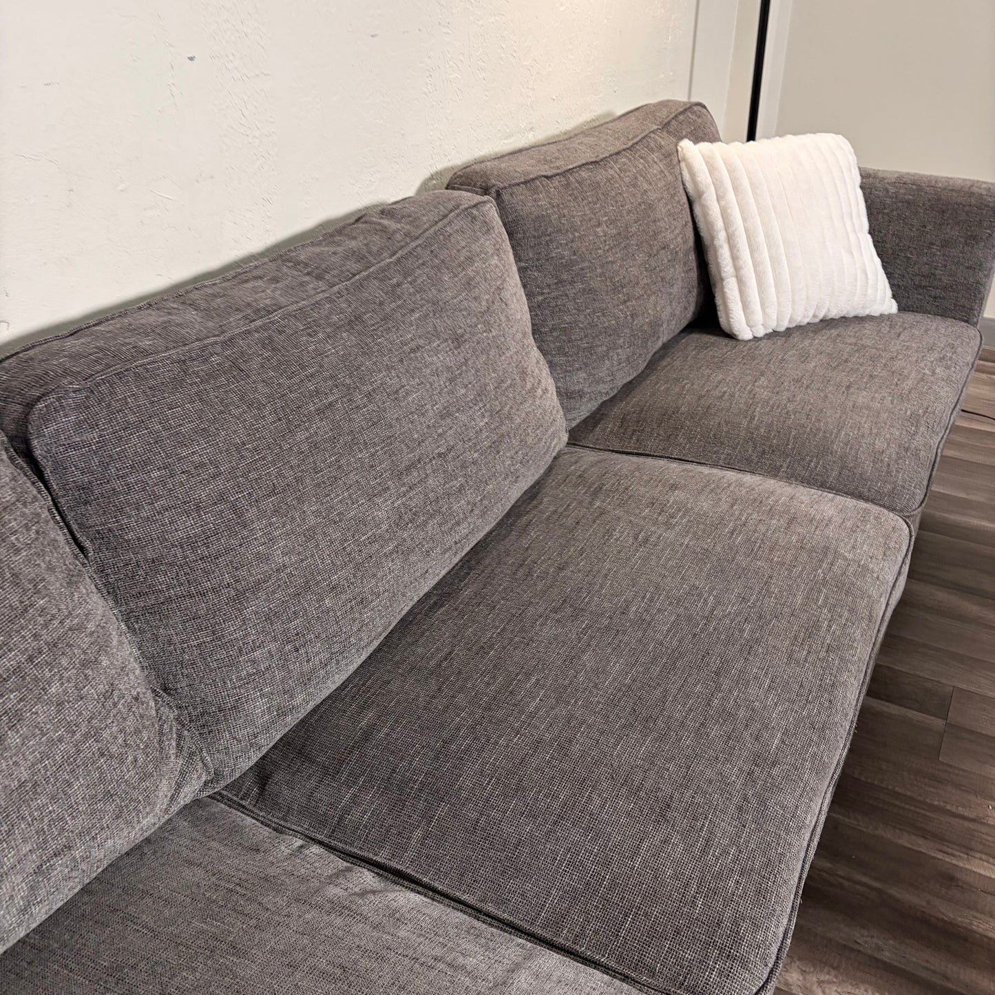 Living Spaces Gray Sectional