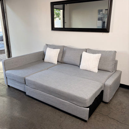 Ikea Friheten Light Gray Sectional with Sleeper and Storage