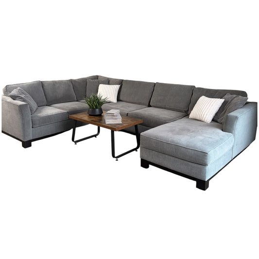 Macys Gray U Shaped Sectional