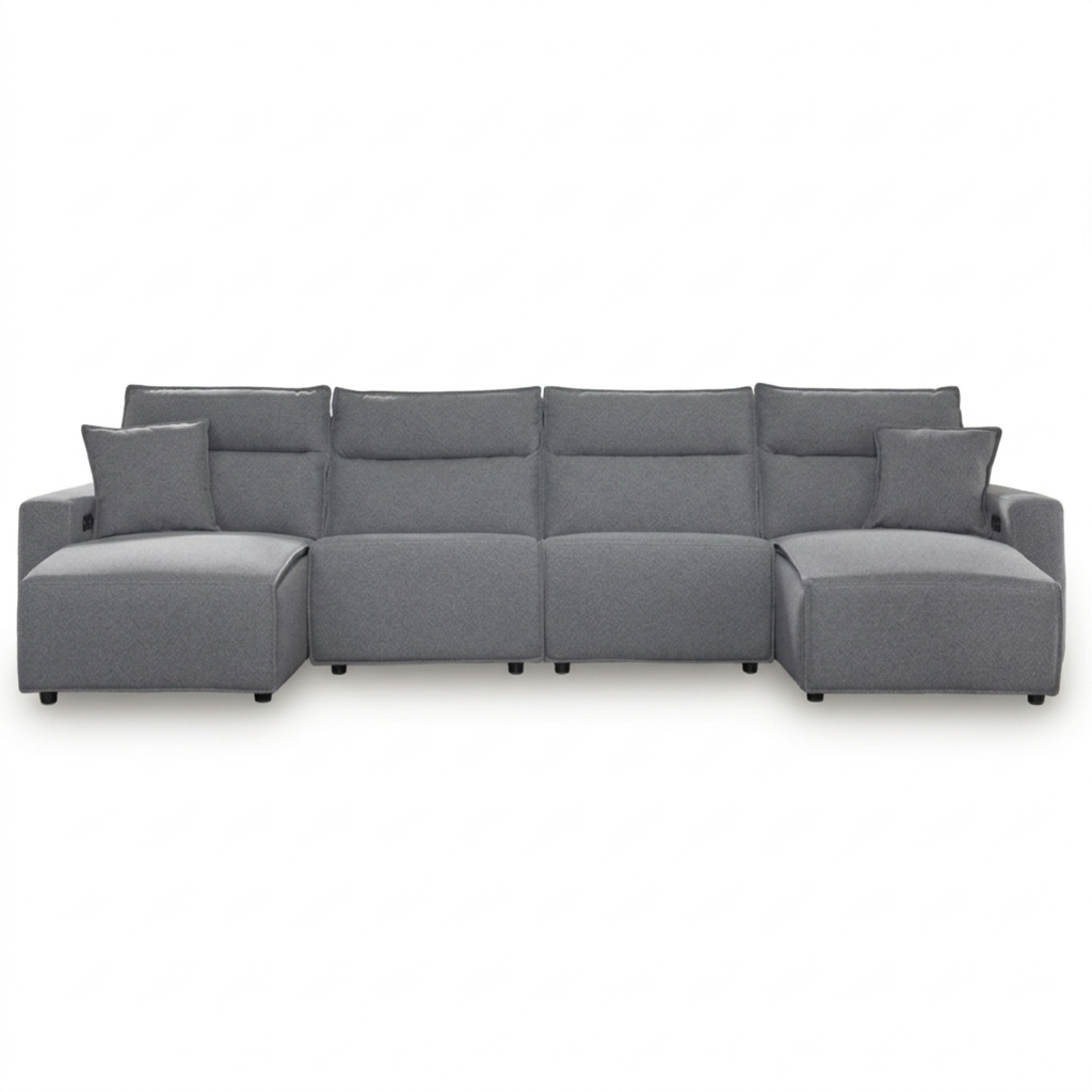 Maverick 4-Piece Dual Power Reclining Sectional with Double Chaise