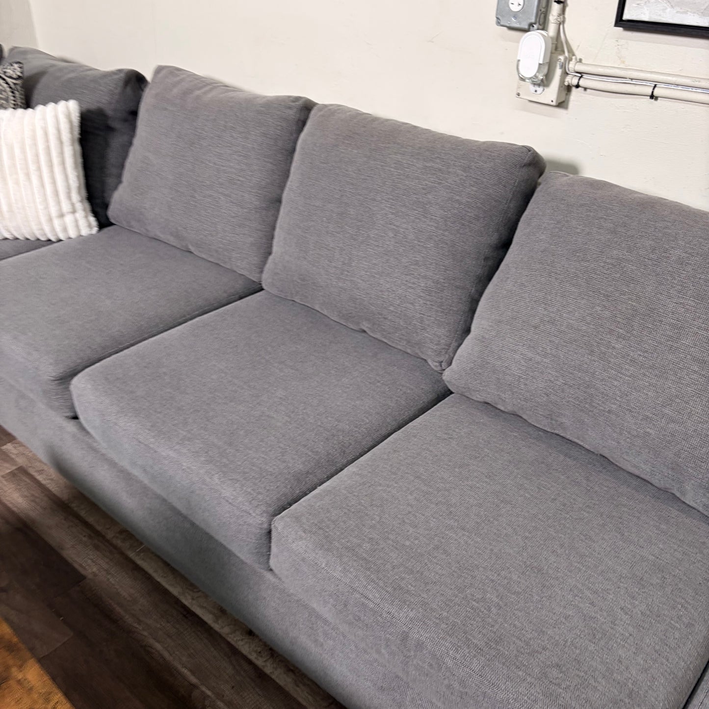 Oversized U Shape Gray Sectional