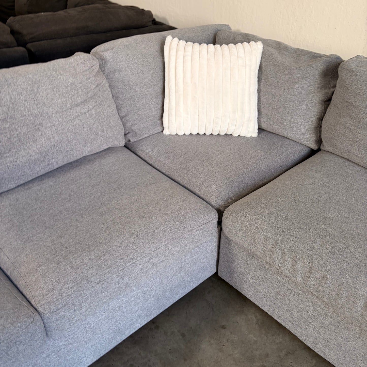 Oversized Gray U Shaped Sectional