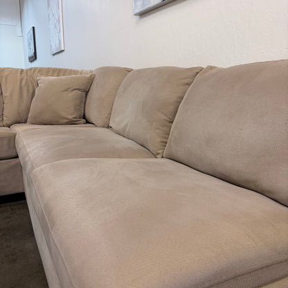 Mocha Beige 3 Piece Oversized U-Shaped Sectional