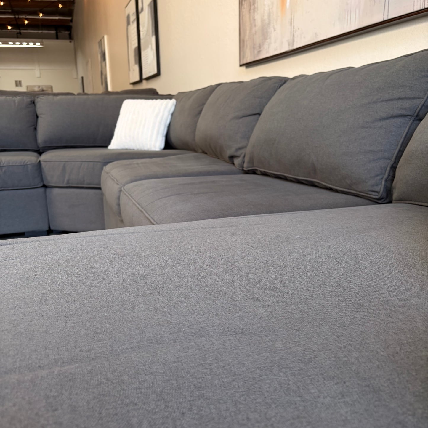 Dark Gray Living Spaces Sectional