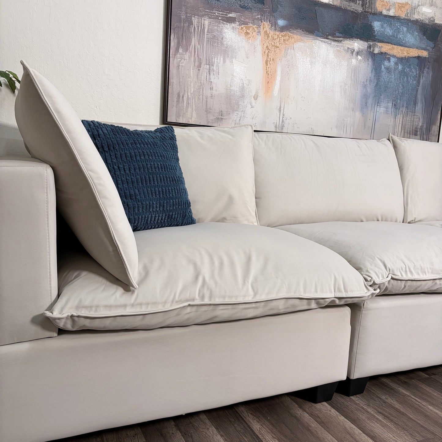 Sonoma Cloud 4-Piece Modular Sectional - Cream