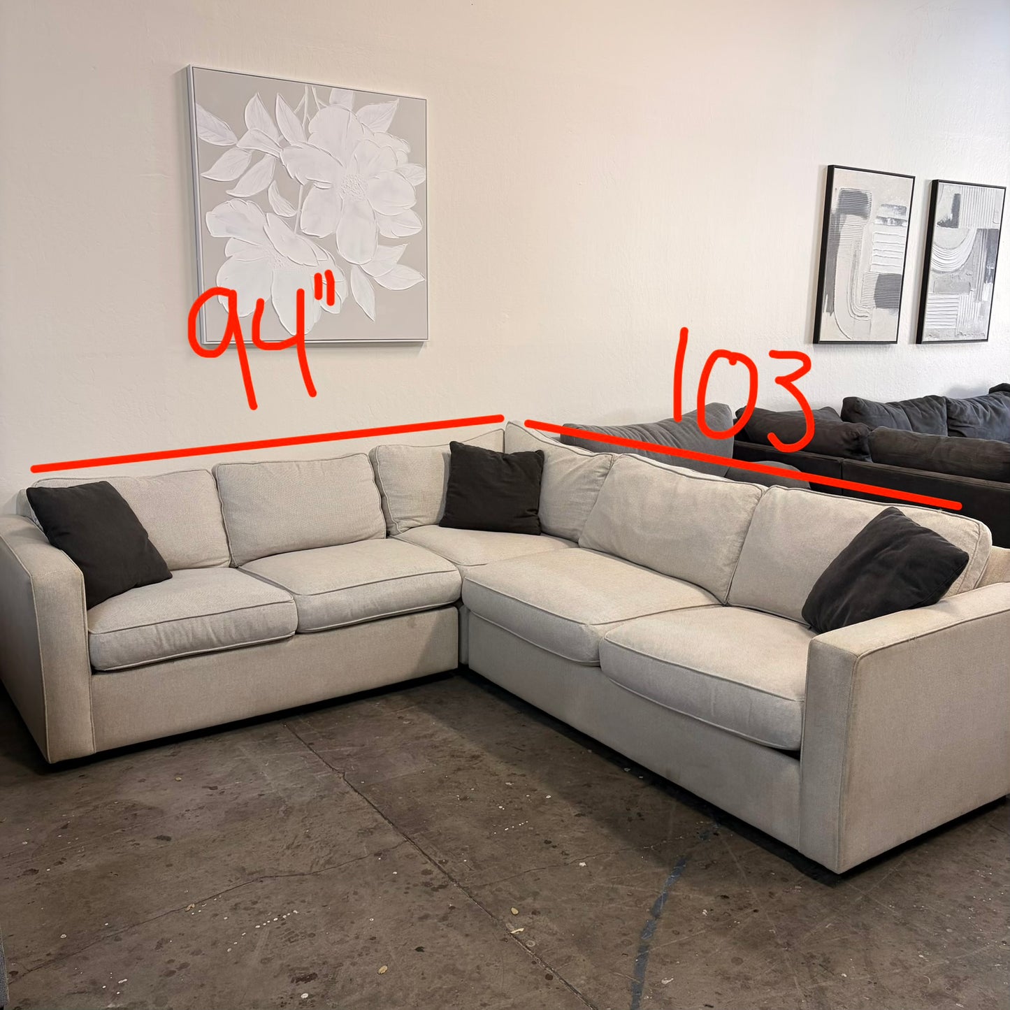 Room & Board L Shaped Sectional