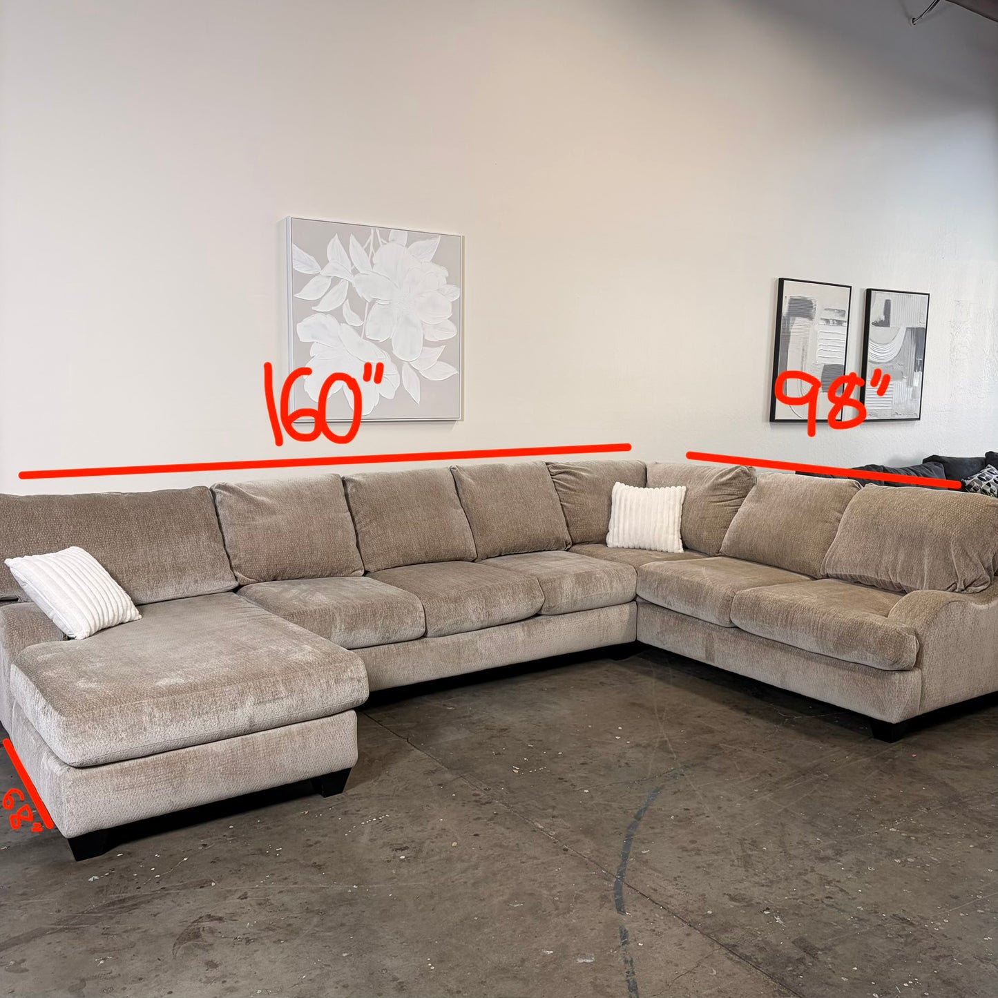 Oversized Plush Living Spaces Sectional