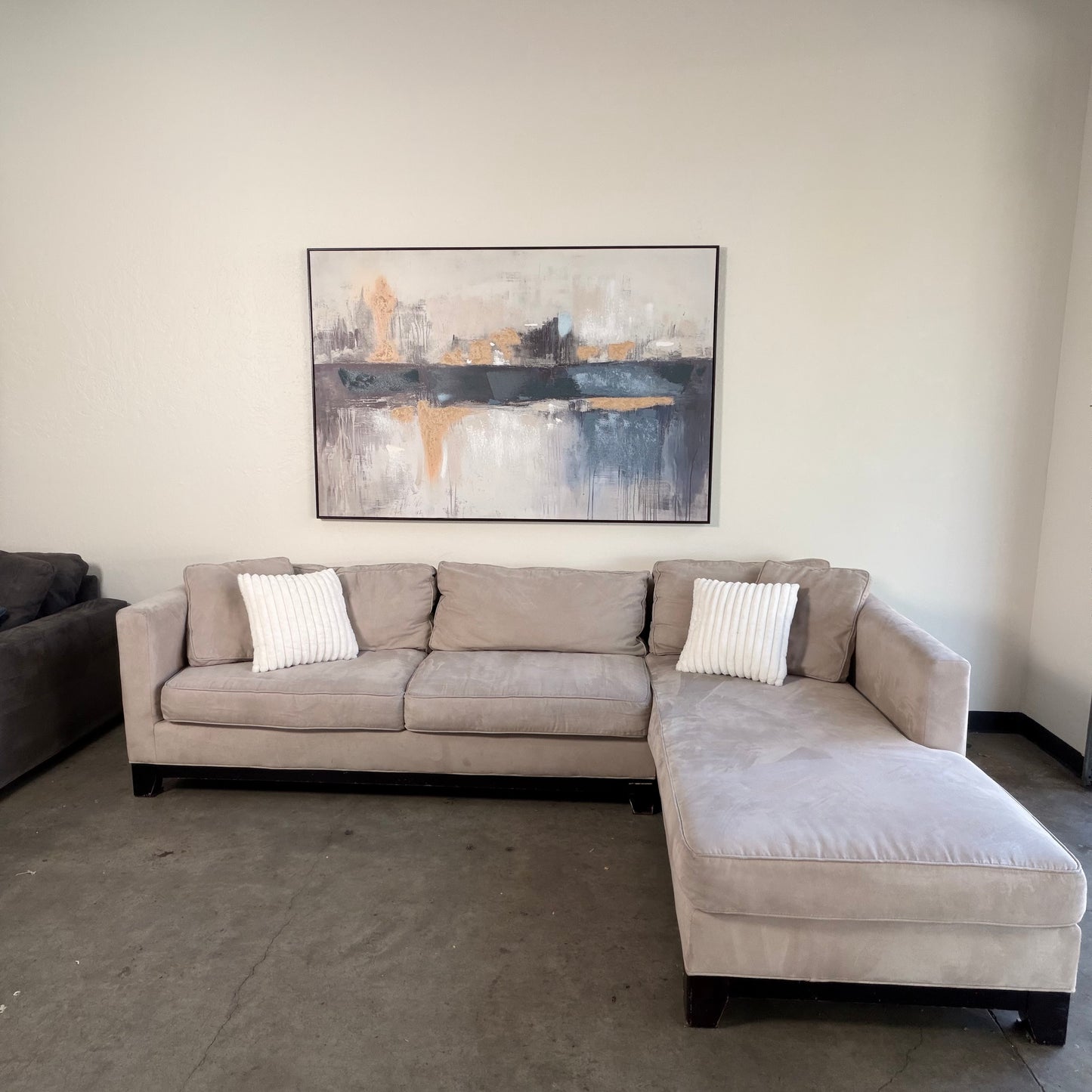 Plush L Shaped Sectional