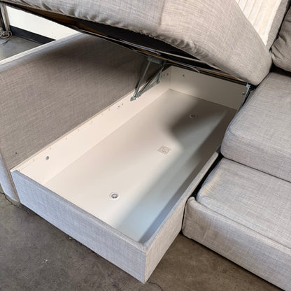 Ikea Friheten Light Gray Sectional with Sleeper and Storage