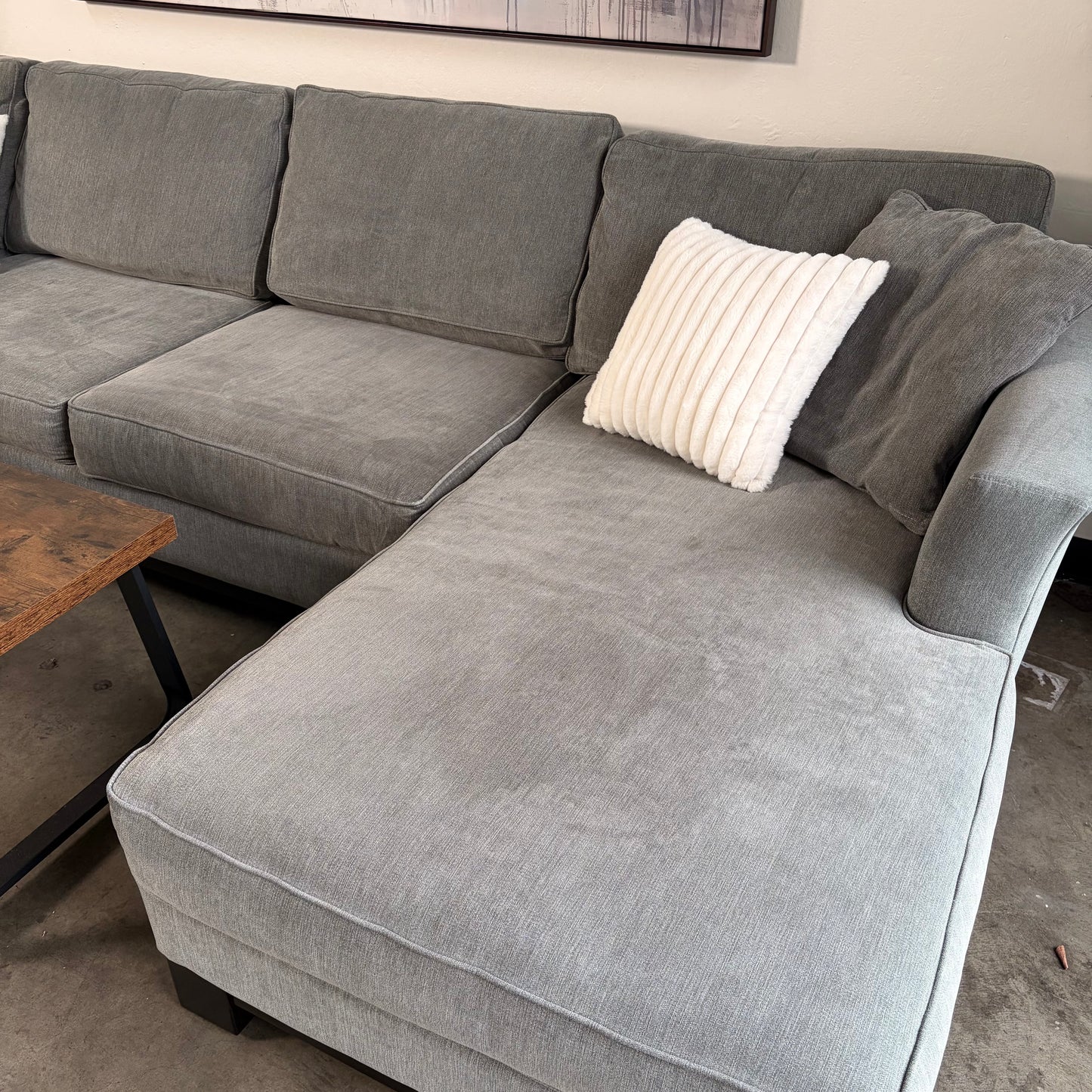 Macys Gray U Shaped Sectional