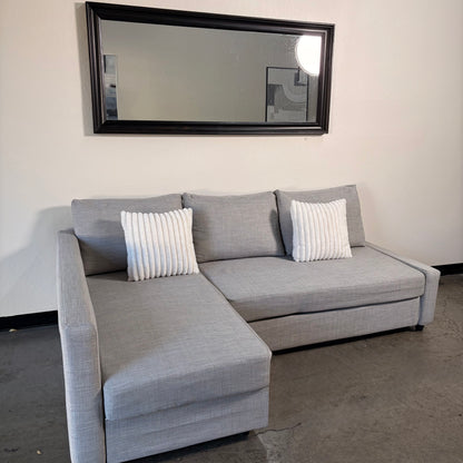 Ikea Friheten Light Gray Sectional with Sleeper and Storage