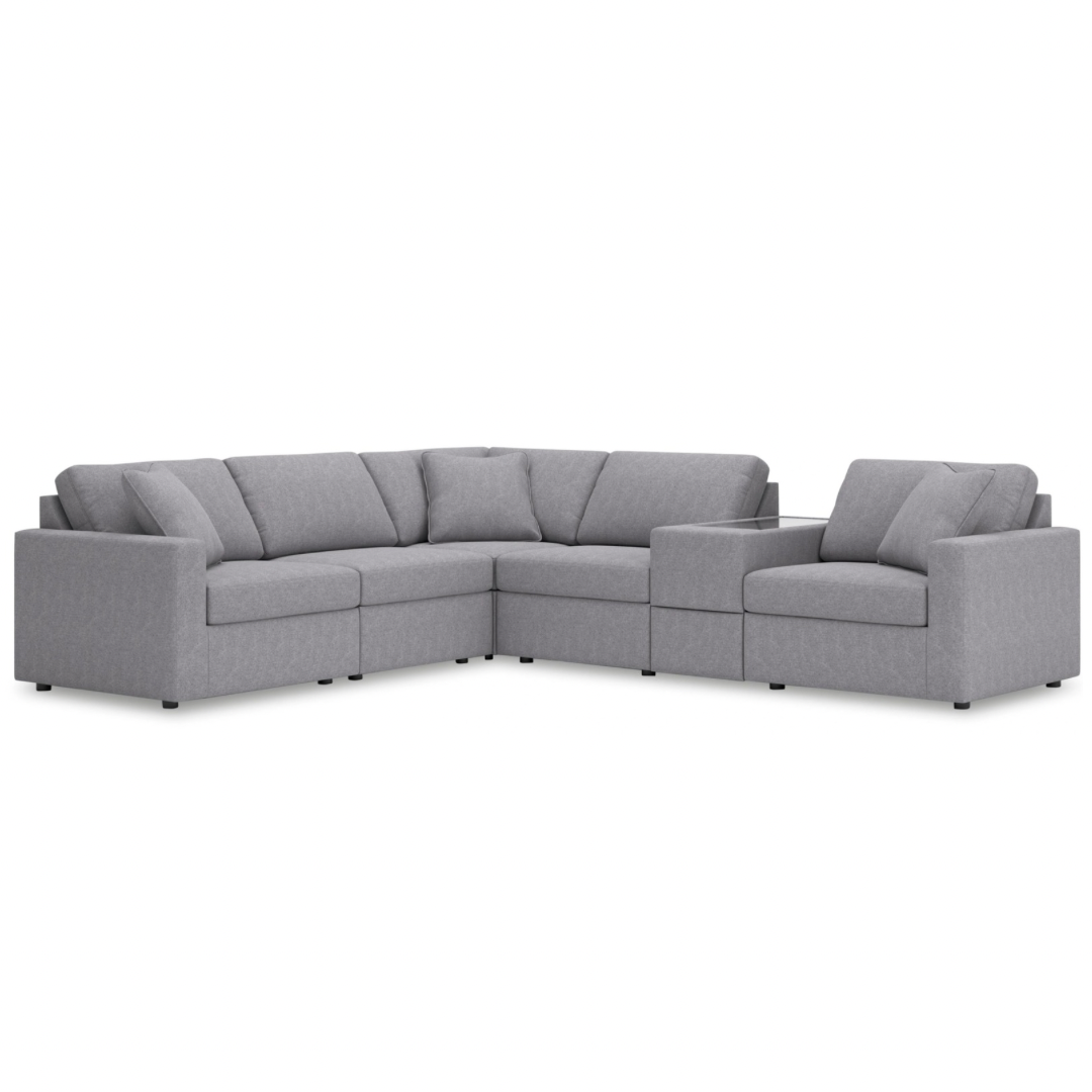 Carneros 6-Piece Modular Sectional with Storage Console