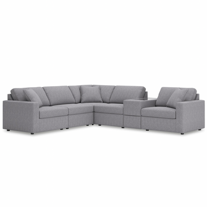 Carneros 6-Piece Modular Sectional with Storage Console