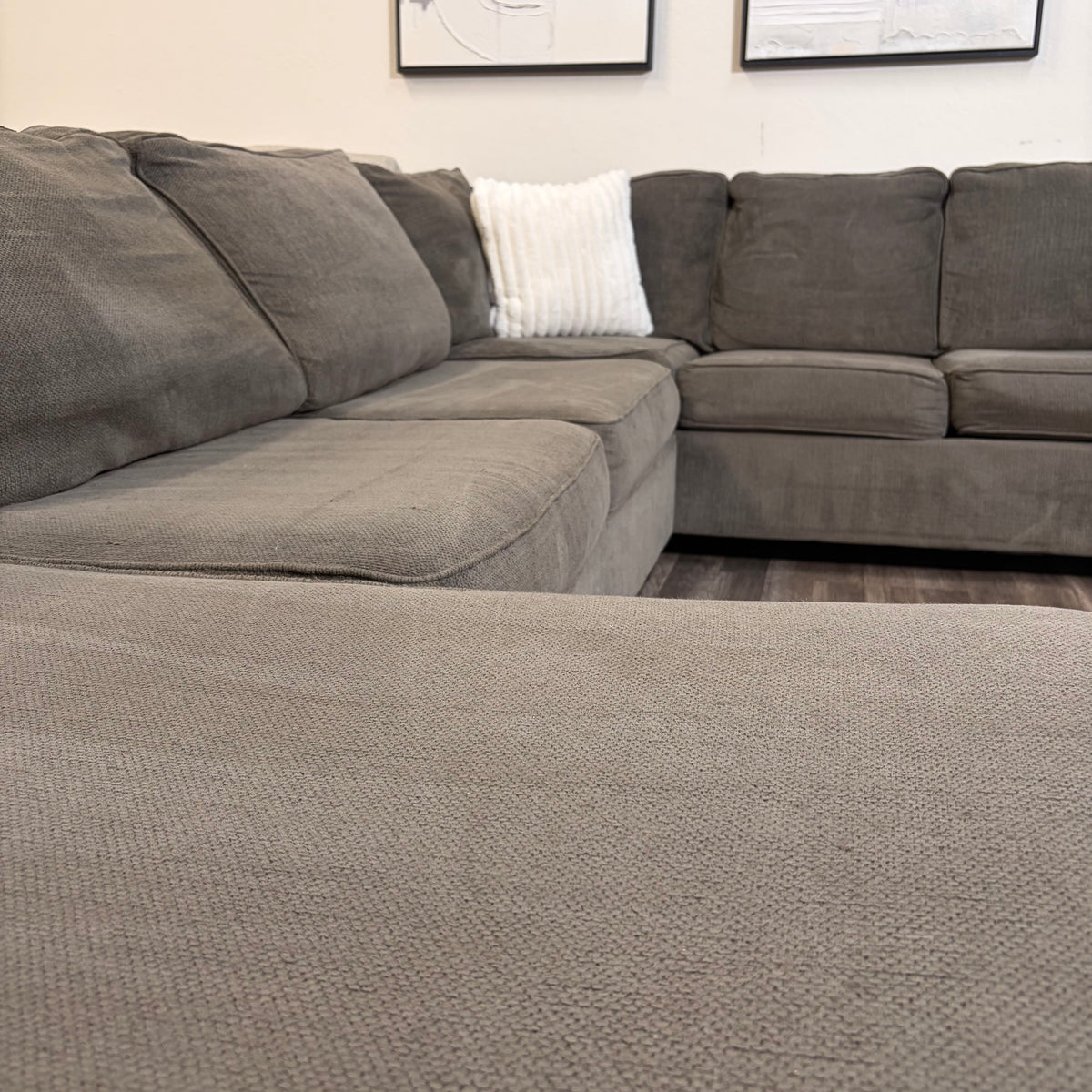 Ashley Homestores Gray U Shaped Sectional