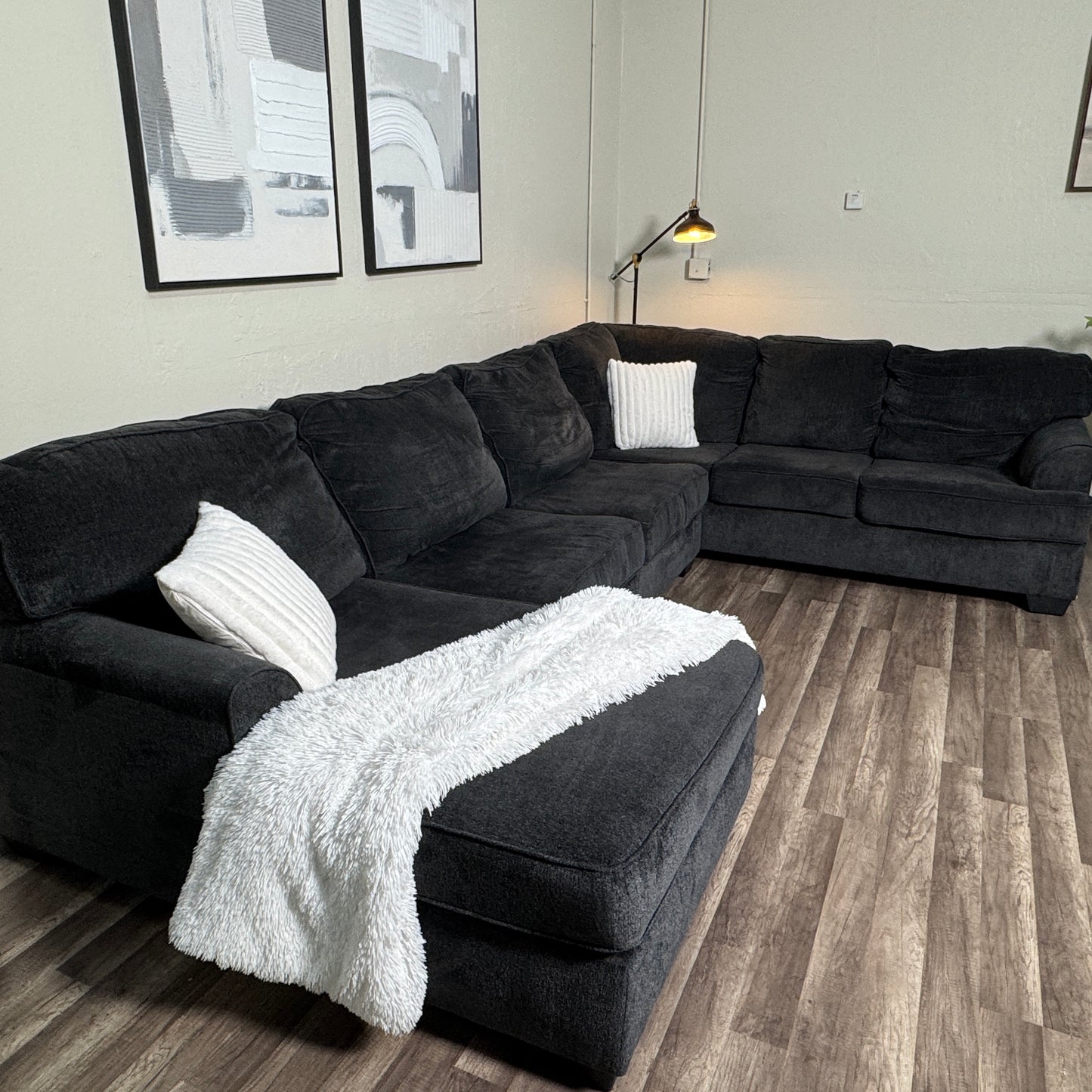 Dark Gray U Shaped Sectional