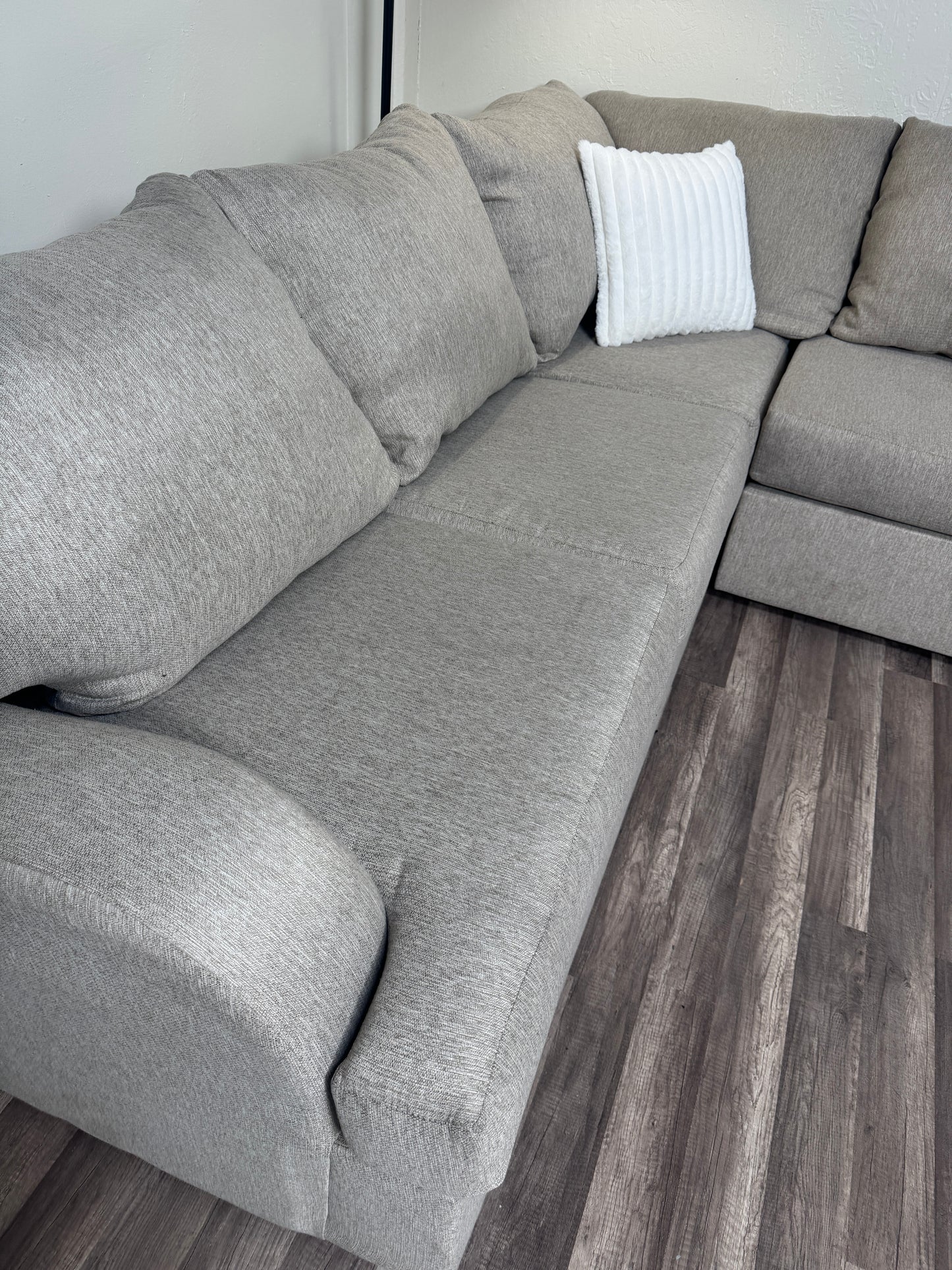 Living Spaces Oversized Beige Sectional