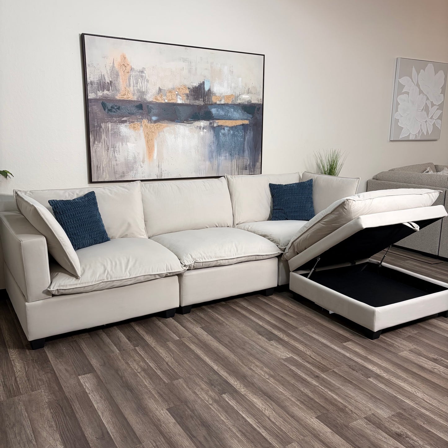 Sonoma Cloud 4-Piece Modular Sectional - Cream