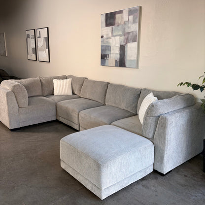 Thomasville Gray Modular Sectional Couch