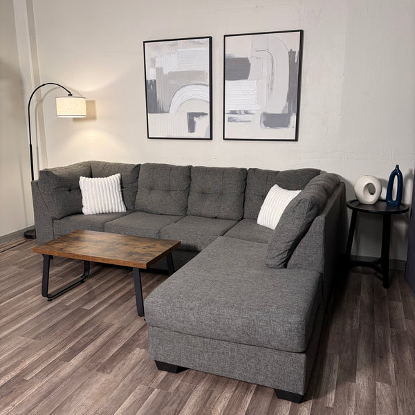 Gray Living Spaces Sectional