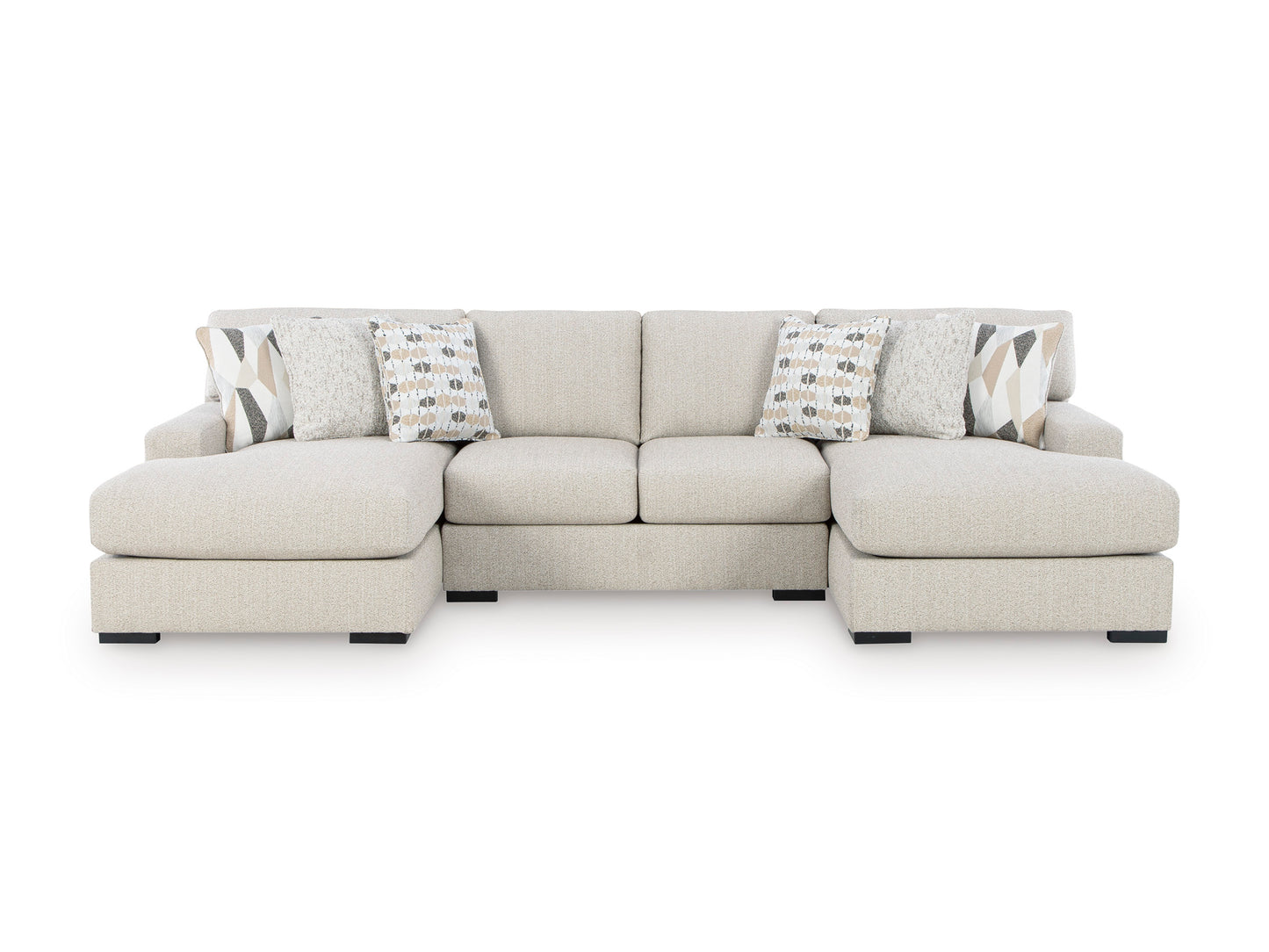 Trinity 3-Piece Double Chaise Sectional
