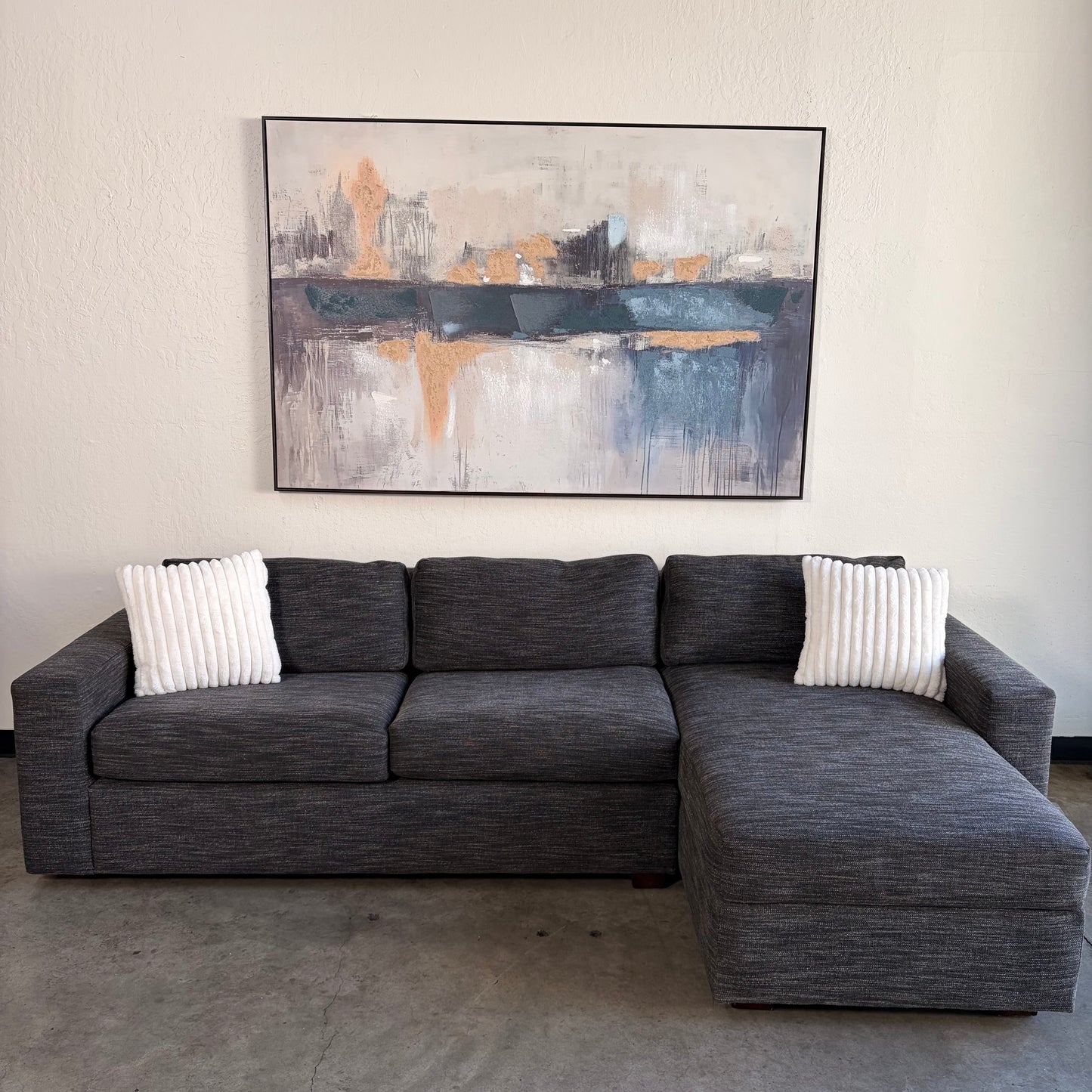 West Elm Sectional with Sleeper and Storage