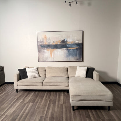 Living Spaces Beige Sectional