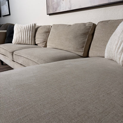 Living Spaces Beige Sectional