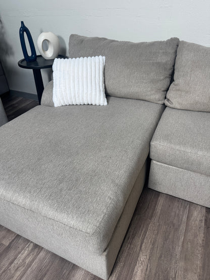 Living Spaces Beige U Shaped Sectional